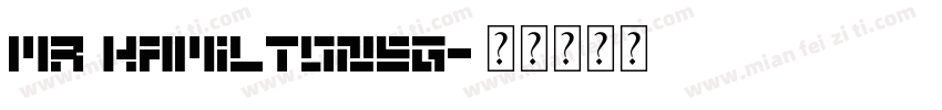 mr HamiltoneG字体转换